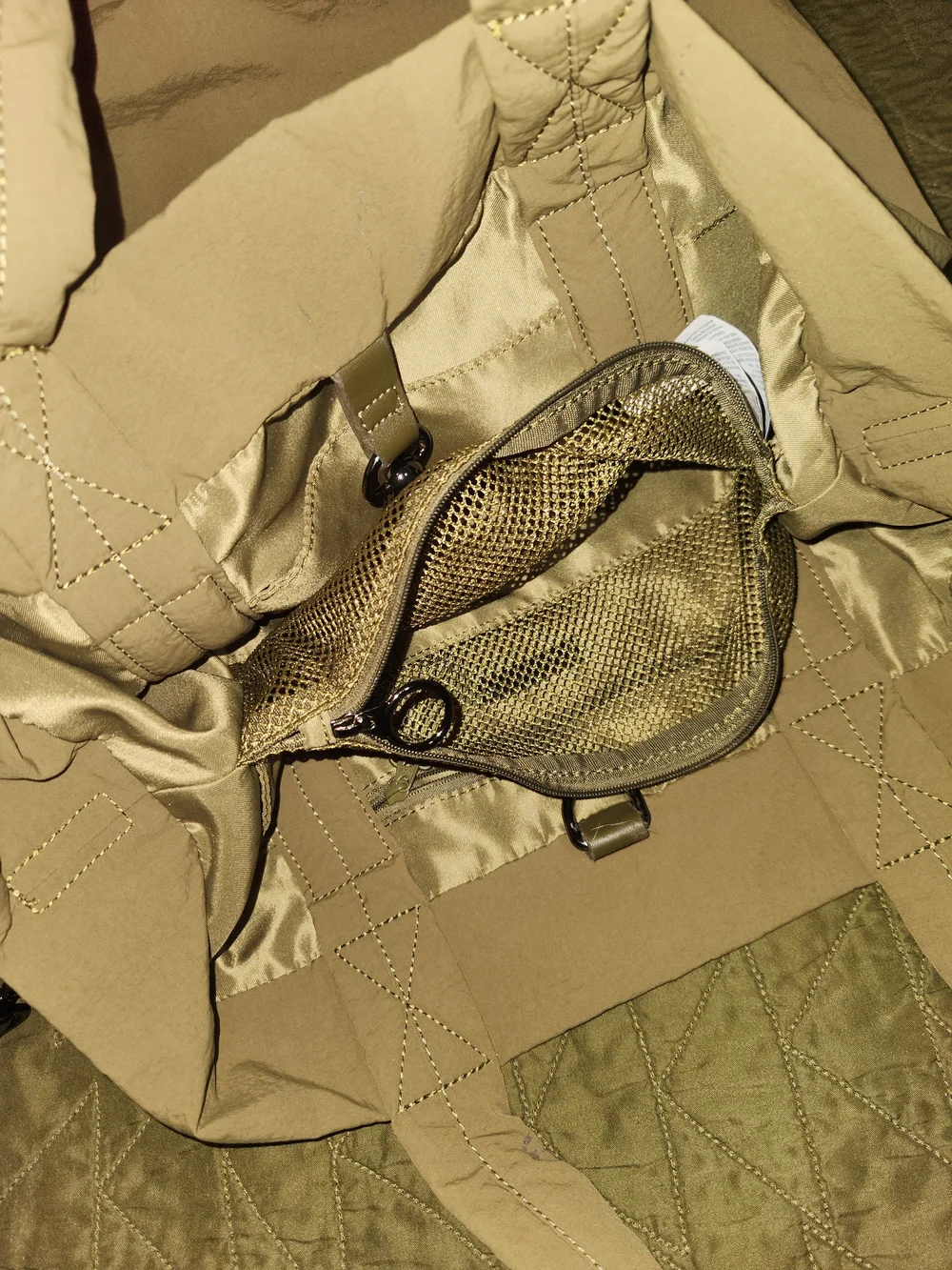 lululemon athletica On My Level Green Nylon Tote Bag